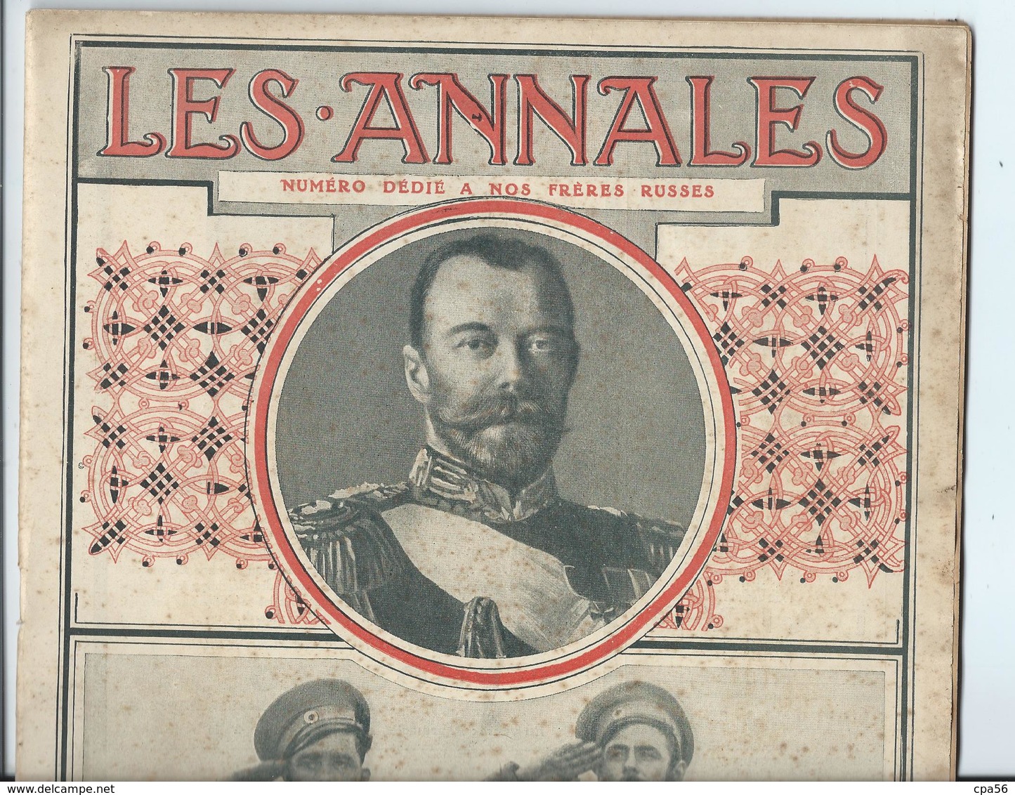 Revue Les ANNALES - 28 MAI 1916 -TSAR Et Frères RUSSES RUSSIE - 1900 - 1949