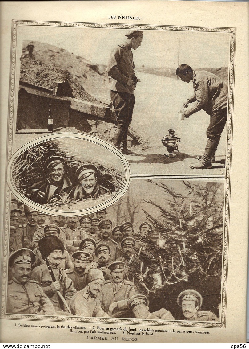 Revue les ANNALES - 28 MAI 1916 -TSAR et frères RUSSES RUSSIE