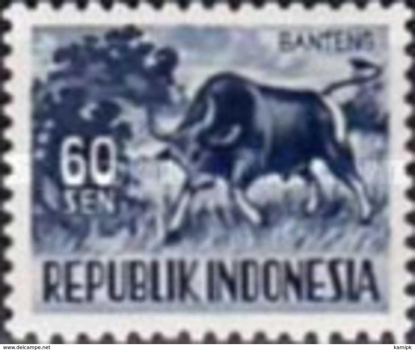 MINT STAMPS Indonesia - Domestic Animals  -  1956