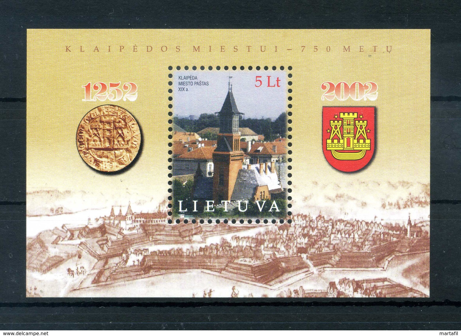 2002 LITUANIA BF26 MNH ** - Lituania