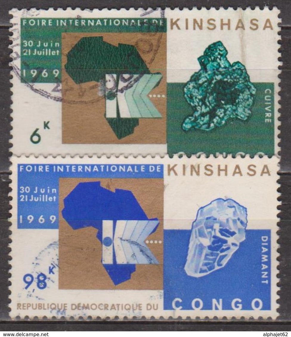 Foire Internationale De Kinshasa - CONGO - Cuivre - Diamant - N° 685-687 - 1969 - Autres & Non Classés