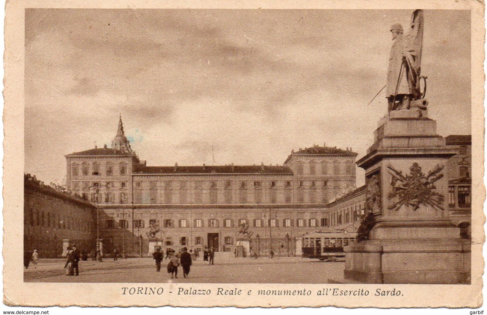 Torino - Palazzo Reale E Monumento A Esercito Sardo - Fp - Palazzo Reale