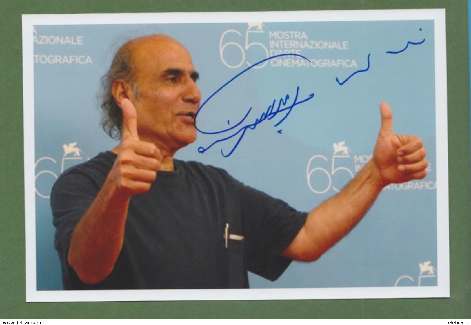 AMIR NADERI In Person Signed Glossy Photo AUTOGRAPHE / AUTOGRAMM  13/19 Cm - Sonstige & Ohne Zuordnung