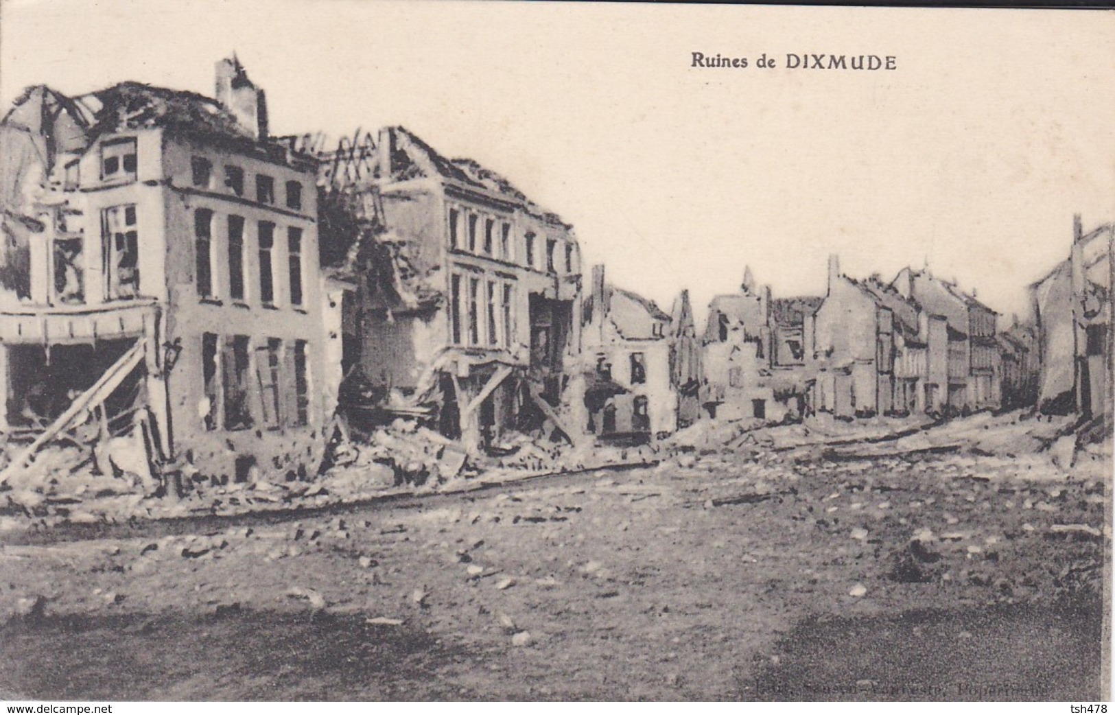 MILITARIA---BELGIQUE--DIXMUDE--ruines De Dixmude---voir 2 Scans - Guerre 1914-18