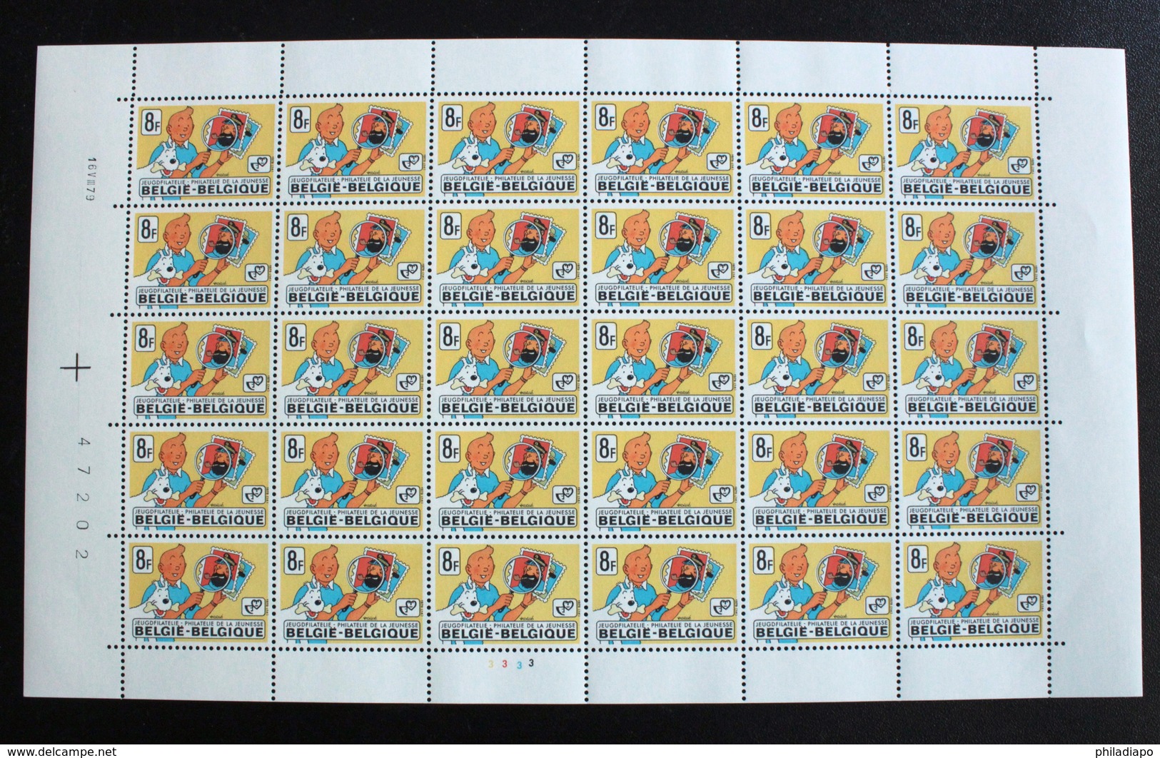 FEUILLE Complète - Volledige VEL - PL3 N° 1944 MNH ** Hergé TINTIN Kuifje  BD Comics Strips - Unclassified