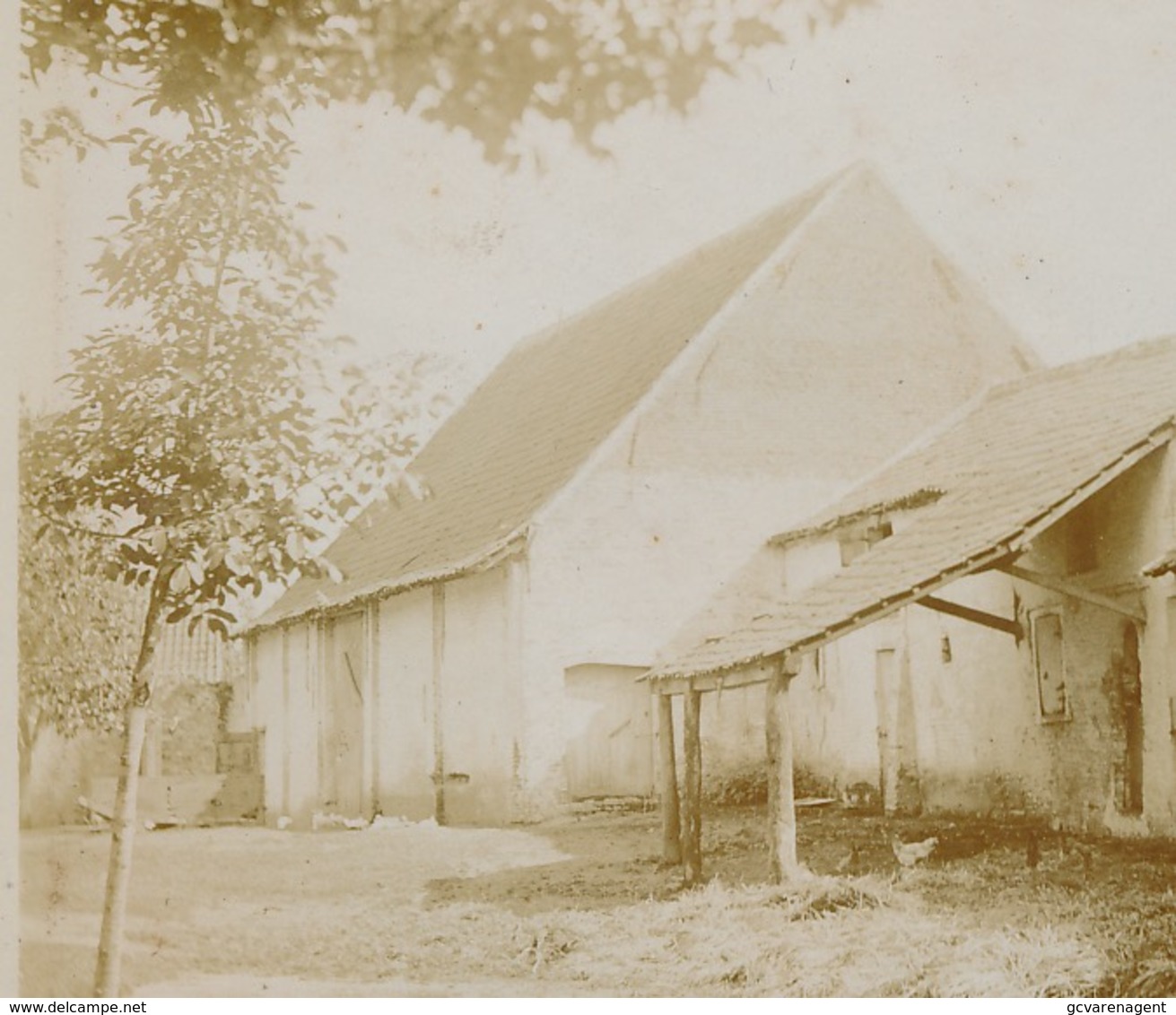 ST MARTENS LATEM  - ZELDZAME FOTO 12X9CM KERK EN PACHTHOEVE VAN HET TEMPELHOF  5 AFBEELDINGEN EN LEES OOK BESCHRIJVING - Sint-Martens-Latem