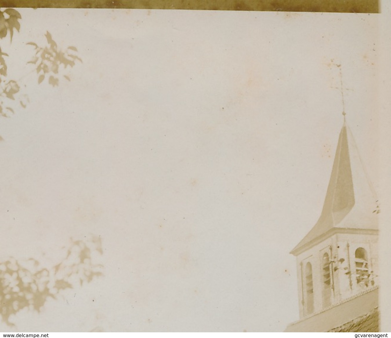 ST MARTENS LATEM  - ZELDZAME FOTO 12X9CM KERK EN PACHTHOEVE VAN HET TEMPELHOF  5 AFBEELDINGEN EN LEES OOK BESCHRIJVING - Sint-Martens-Latem