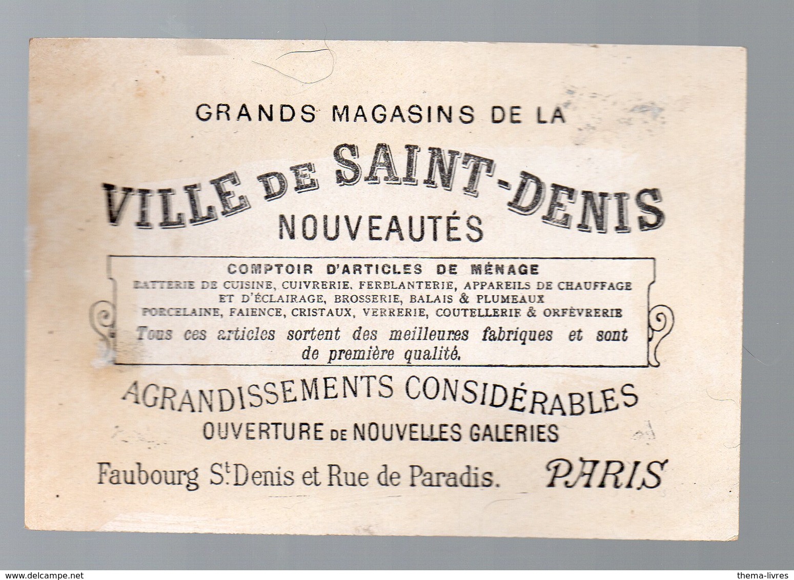 Paris : Lot De 4 Chromos A LA VILLE DE SAINT DENIS à La Ferme (animaux Divers) (PPP17940) - Autres & Non Classés