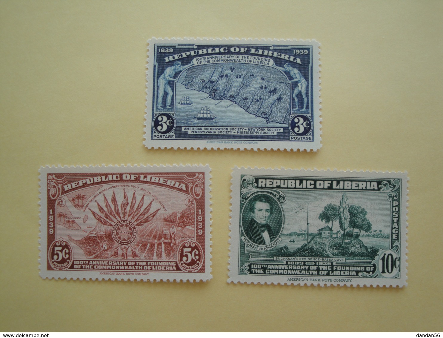 1940 Libéria Yv 251/3 ** MNH Bateaux Ships  Cote 1.20 €  Michel 308/10  Scott 277/9  SG 575/7 - Liberia