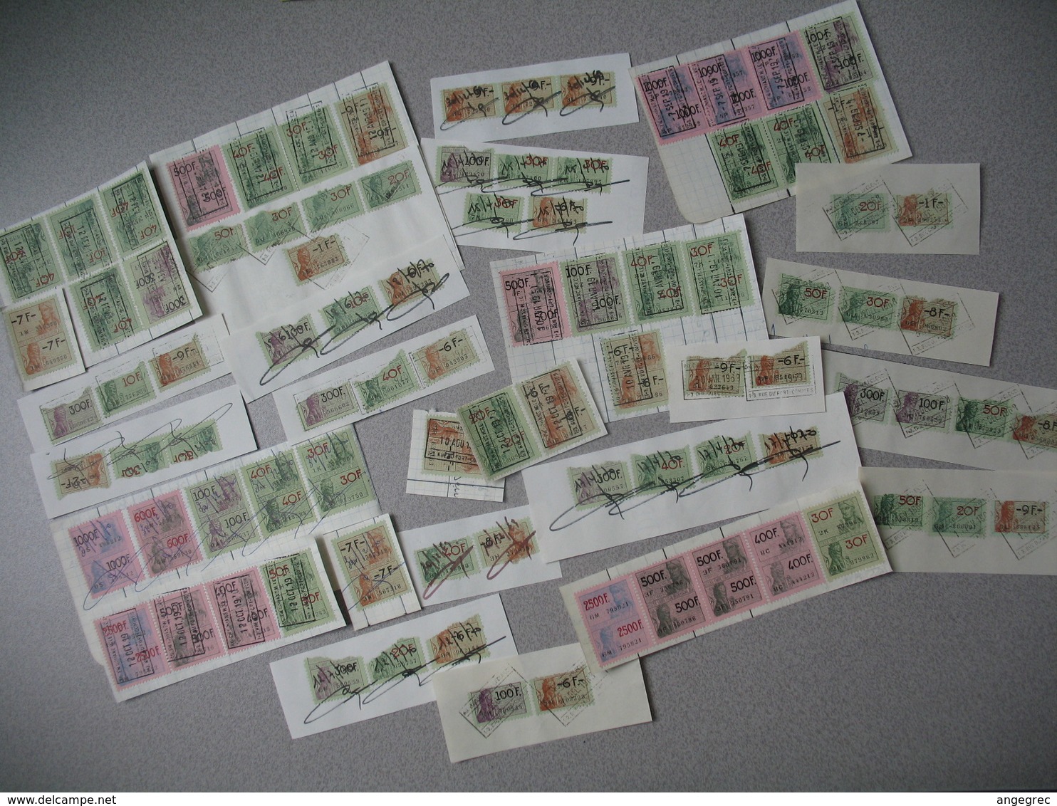 Lot De Timbres Fiscaux De Belgique à Voir - Timbres