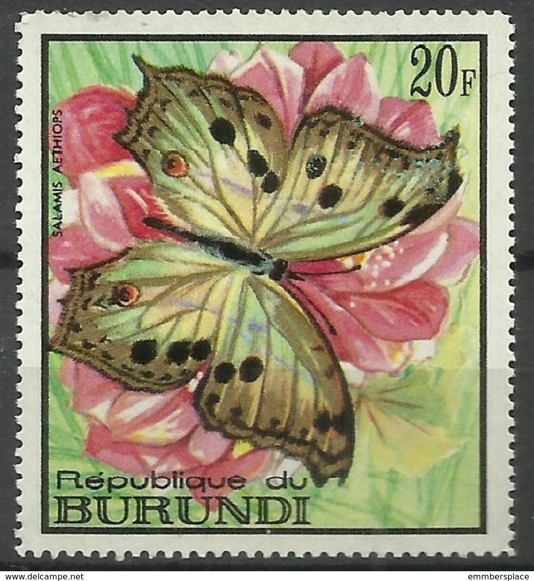 Burundi - 1968 Salamis Aethiops (Butterflies Series) 20f MH*  SG 374  Sc 252 - Unused Stamps