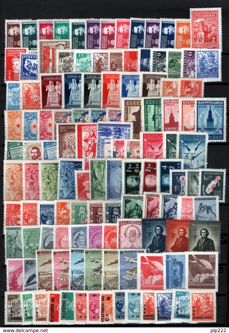 Jugoslavia 1945/82 Advanced Collection Over 1100 Val.diff. MNH/** VF/F - Collections, Lots & Series