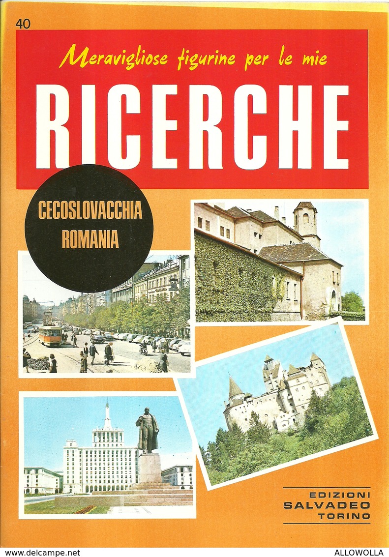 3093 "MERAVIGLIOSE FIGURINE PER LE MIE RICERCHE-CECOSLOVACCHIA-ROMANIA"  FASCICOLO ORIGINALE - Geografia