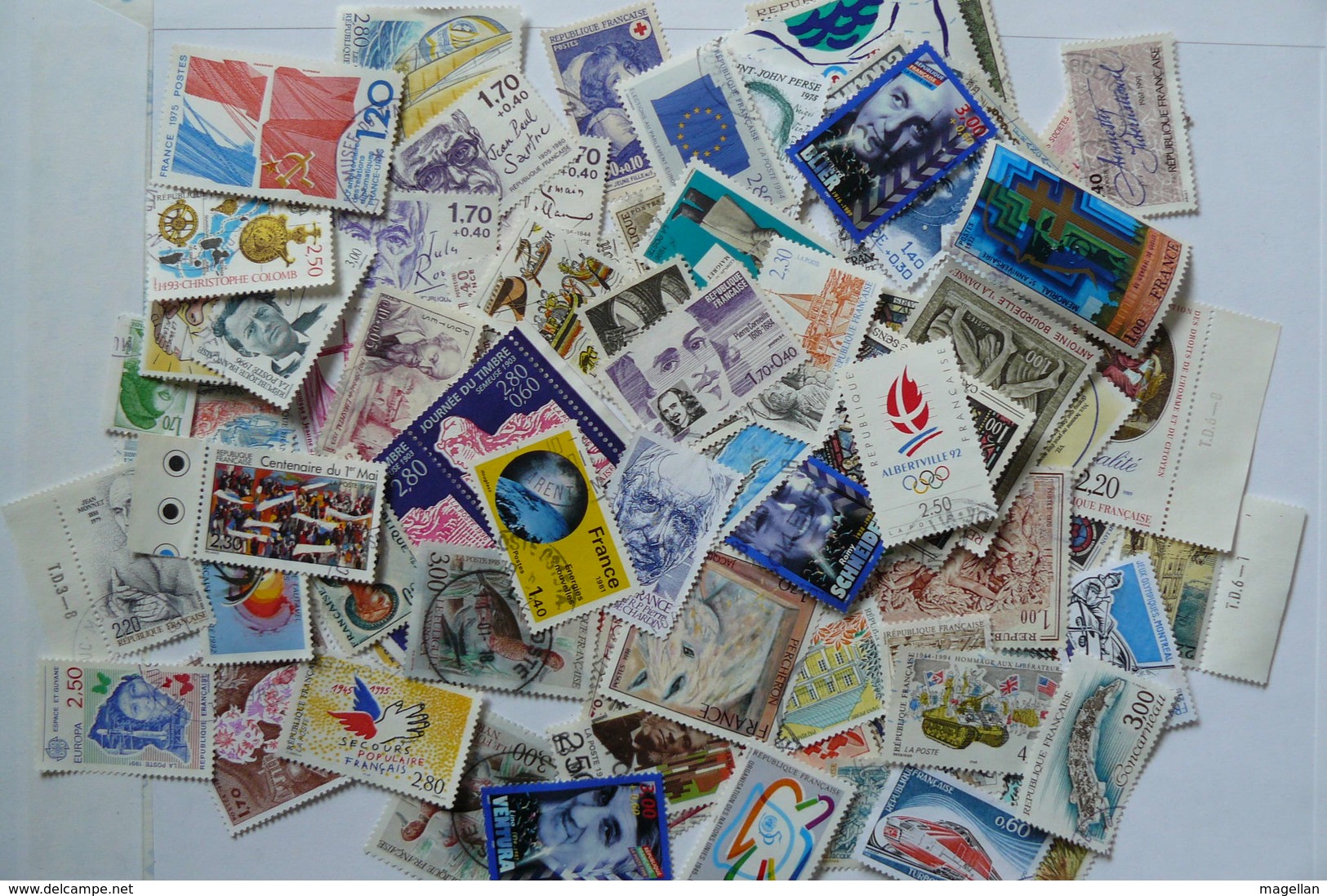 France - Petite Collection De Timbres Oblitérés Dont Blocs De 4 - Voir Scans - Autres & Non Classés