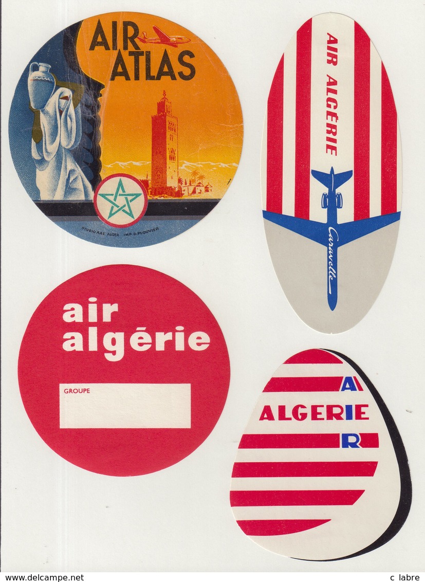 ETIQUETTES A BAGAGES  : ALGERIE . AIR ALGERIE . - Baggage Labels & Tags