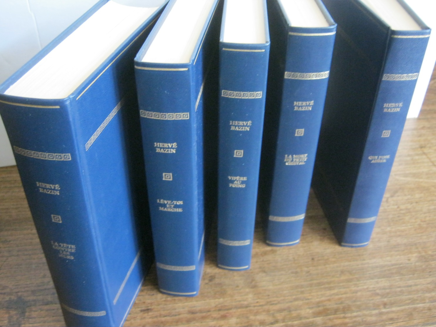 HERVE BAZIN-5 Superbes Volumes.« Collection LES IMMORTELS CHEFS-D’ŒUVRE » EDITIONS ROMBALDI,1970/71- - Lots De Plusieurs Livres