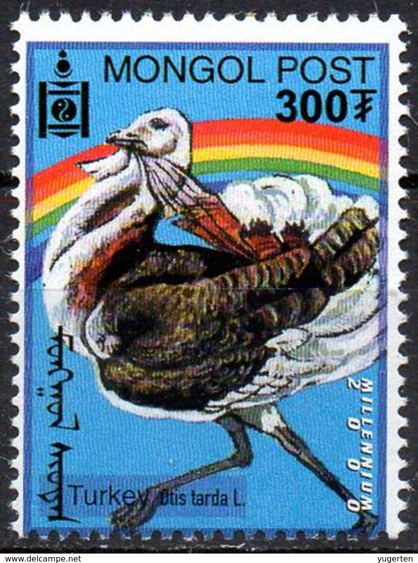 MONGOLIA - 1v MNH** Turkey Exploration Of Charles Darwin Birds Oiseaux Turkeys Truthähne Dindes Pavos Vögel Aves - Gallináceos & Faisanes