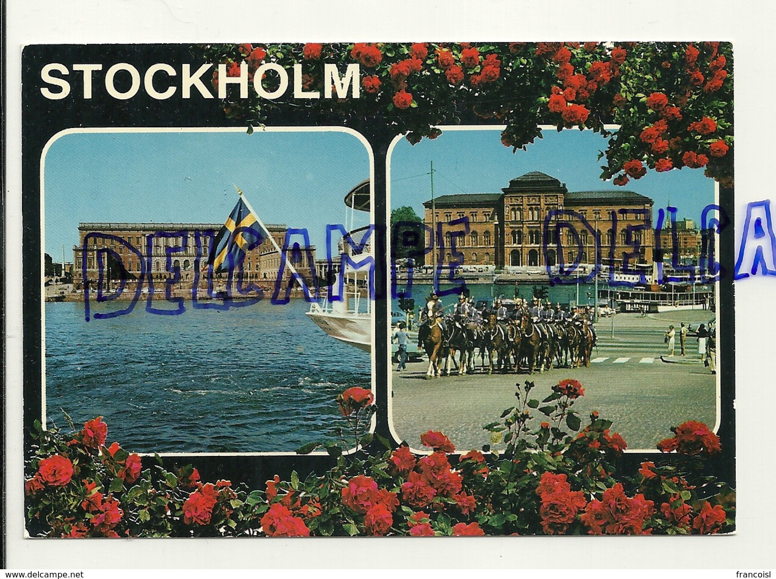 Stockholm.Carte Mosaïque. Palais Royal Et Gardes. Scankort AB - Suède