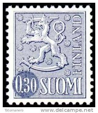 FINLAND 1974, M-63 Definitive PHOSPHOR Lion 0,30 Type II HaQ** - Nuovi