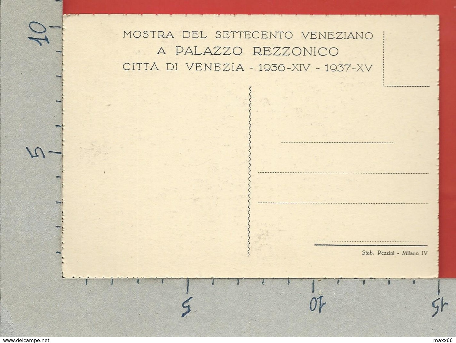 CARTOLINA NV ITALIA - 1936 Mostra Settecento Veneziano A Cà Rezzonico - VENEZIA - Scalone - 10 X 15 - Ausstellungen