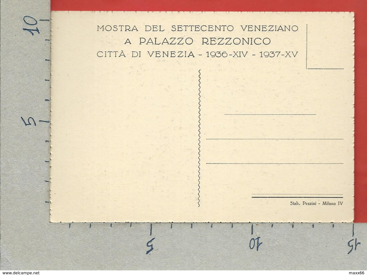 CARTOLINA NV ITALIA - 1936 Mostra Settecento Veneziano A Cà Rezzonico - VENEZIA - Sala Da Ballo - 10 X 15 - Esposizioni