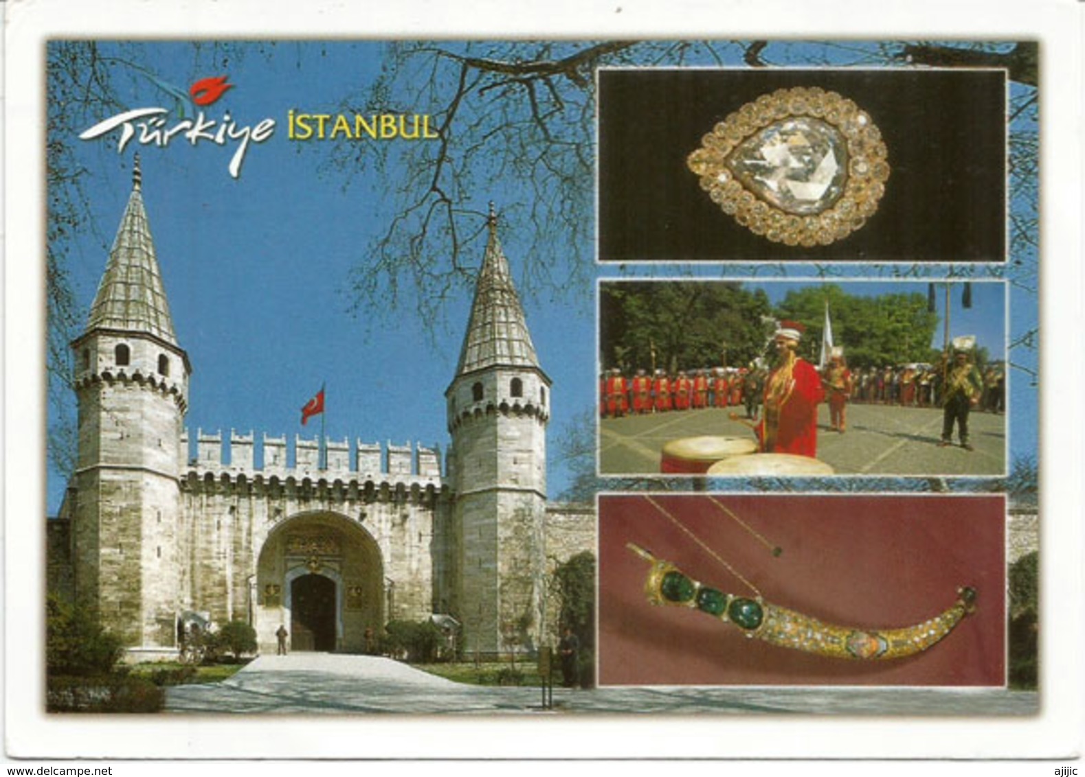 Palais Topkapi, Spoonmaker's Diamond,etc.  Carte Postale  Istanbul Adressée Andorra, Avec Timbre à Date Arrivée - Turquie