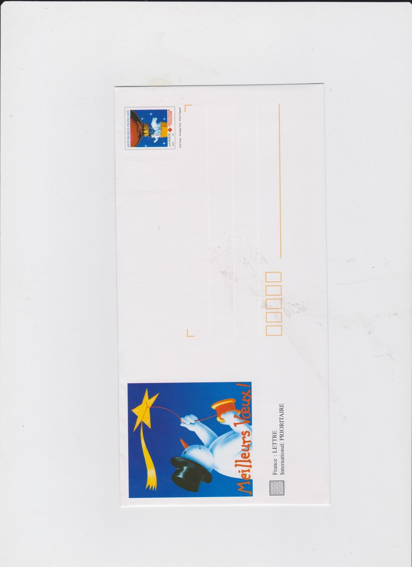 FRANCE 5 Enveloppes PAP Prêt à Poster N°YT 3039 Avec 5 Cartes Illustrées - 1996 Meilleurs Voeux Croix Rouge - Listos A Ser Enviados: Otros (1995-...)