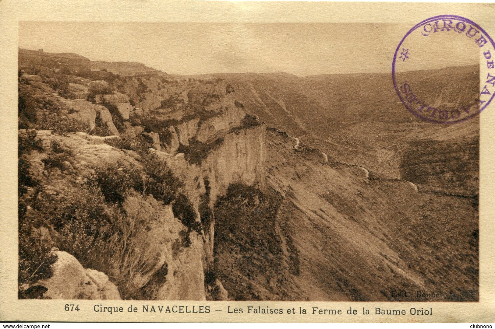 CPA -  CIRQUE DE NAVACELLES - FALAISES ET FERME DE LA BAUME ORIOL - Autres & Non Classés