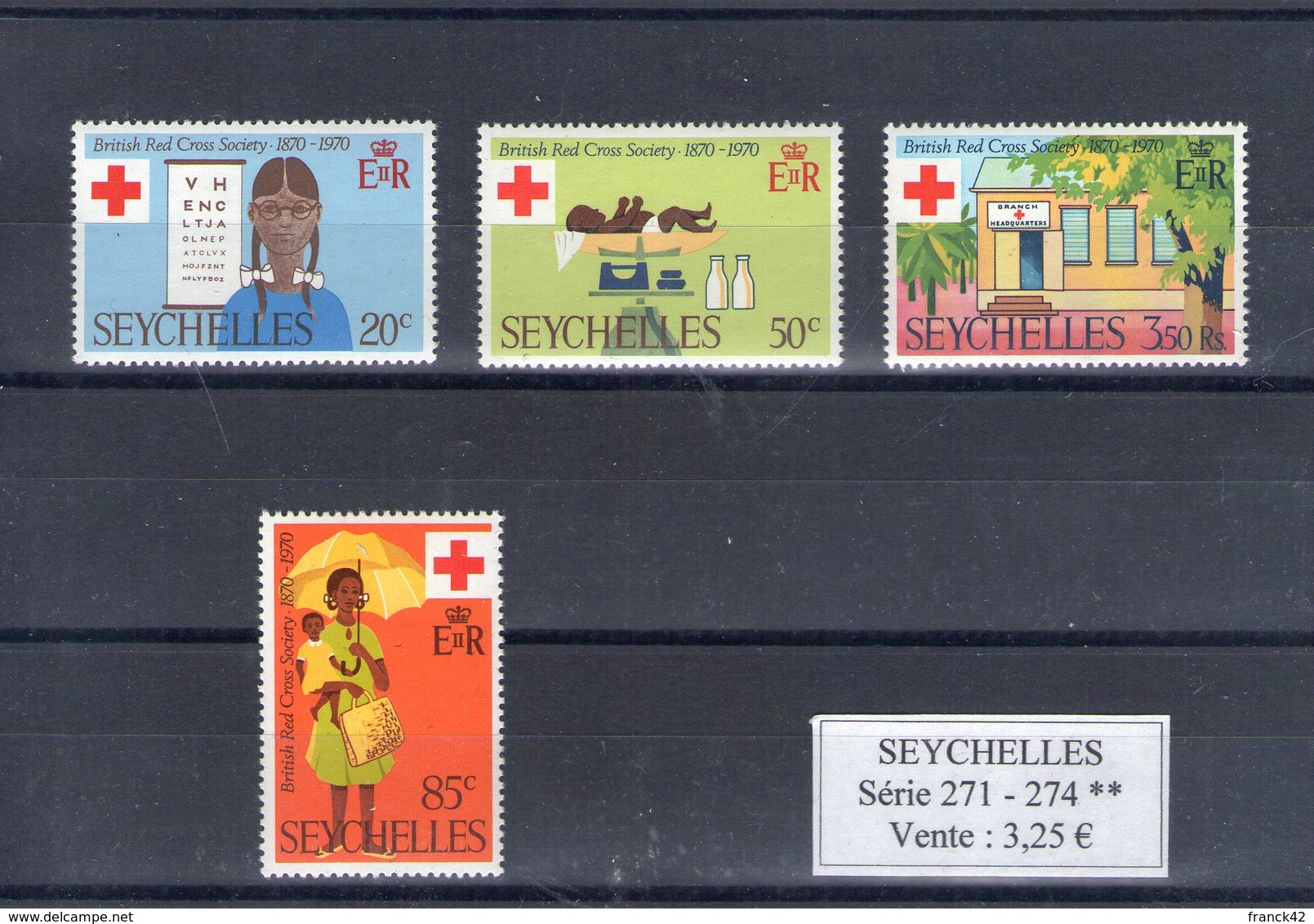 Sychelles. Centenaire De La Croix Rouge - Seychelles (1976-...)