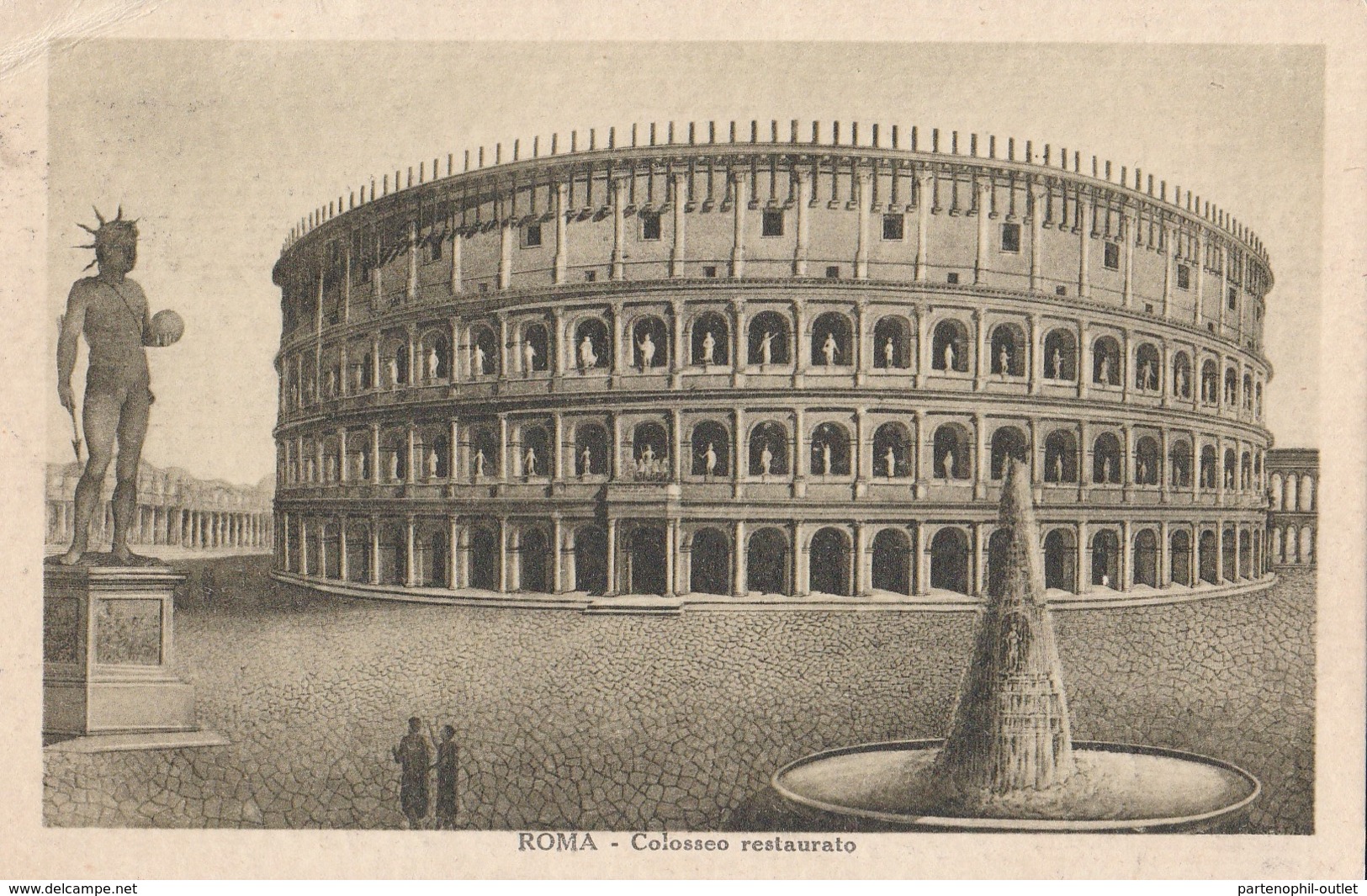 Cartolina  - Postcard / Viaggiata -  Sent -  Roma, Colosseo. - Colosseum