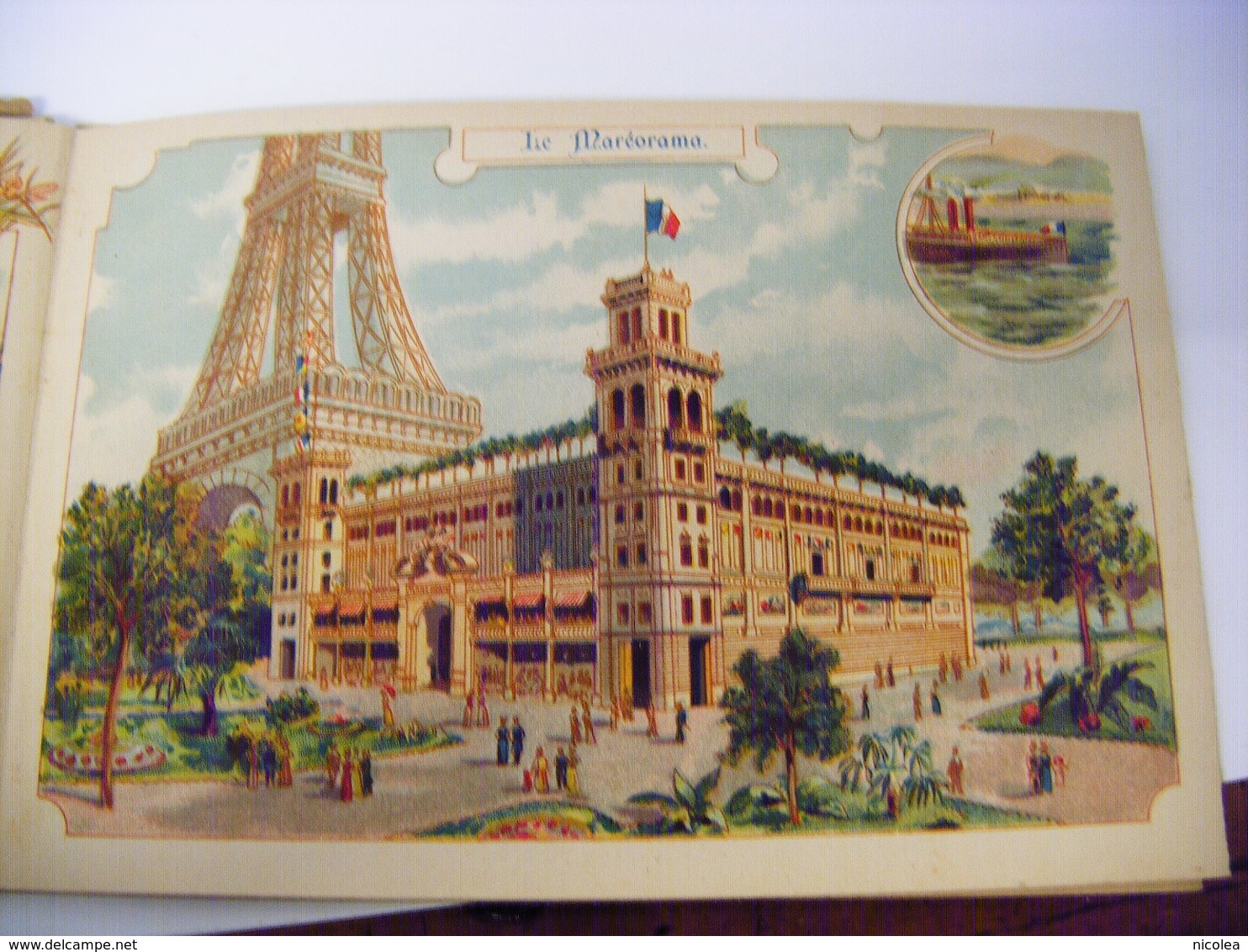 EXPOSITION UNIVERSELLE PARIS 1900 CARNET RECUEIL GUIDE  DE 12 DESSINS ORIGINAUX COMPLET EN T.B.E.