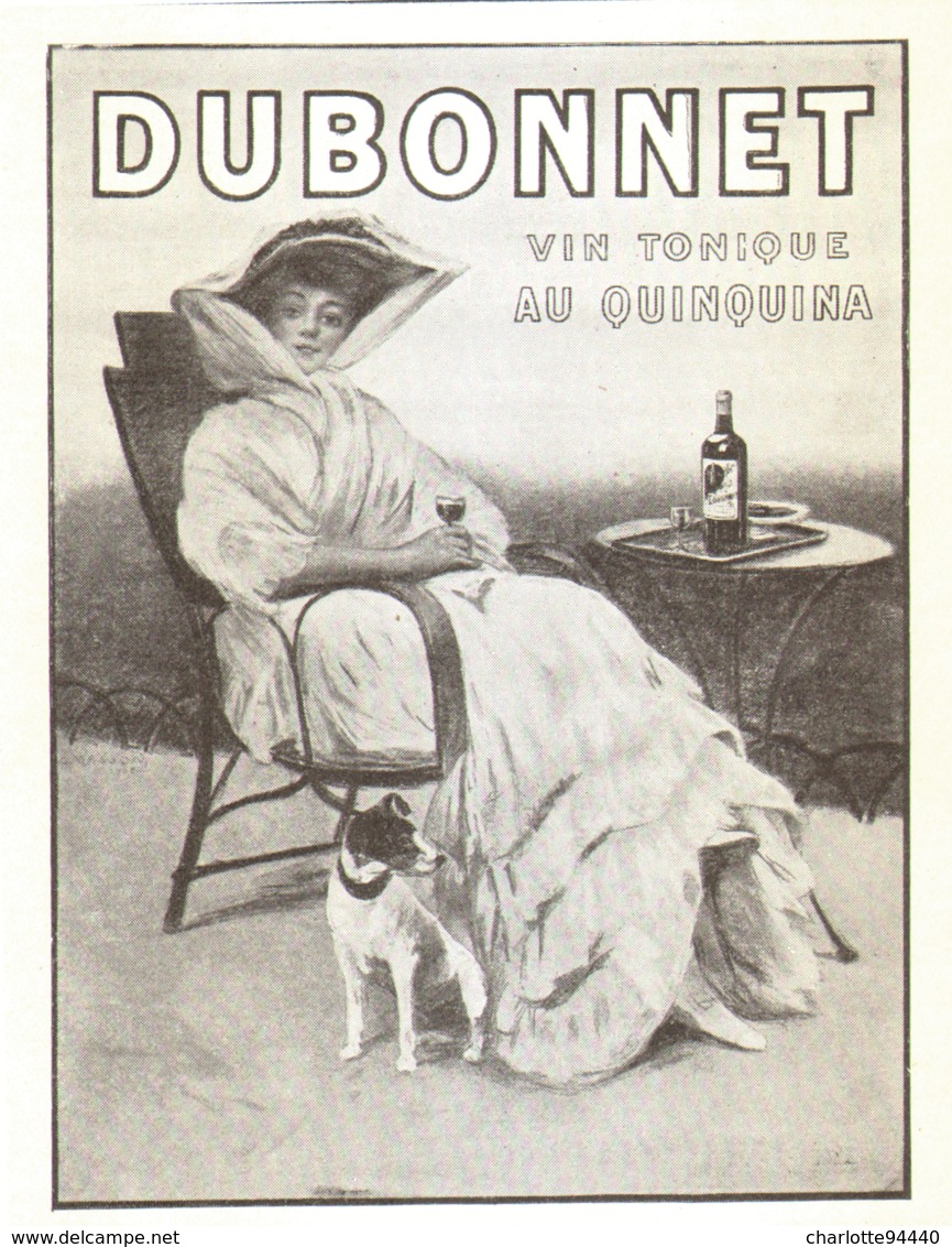 PUB     " DUBONNET  "  1908  ( 4 ) - Alcools