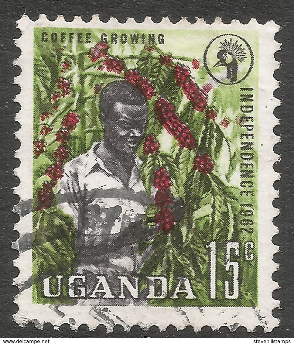 Uganda. 1962-64 Independence. 15c Used. SG 101 - Uganda (1962-...)