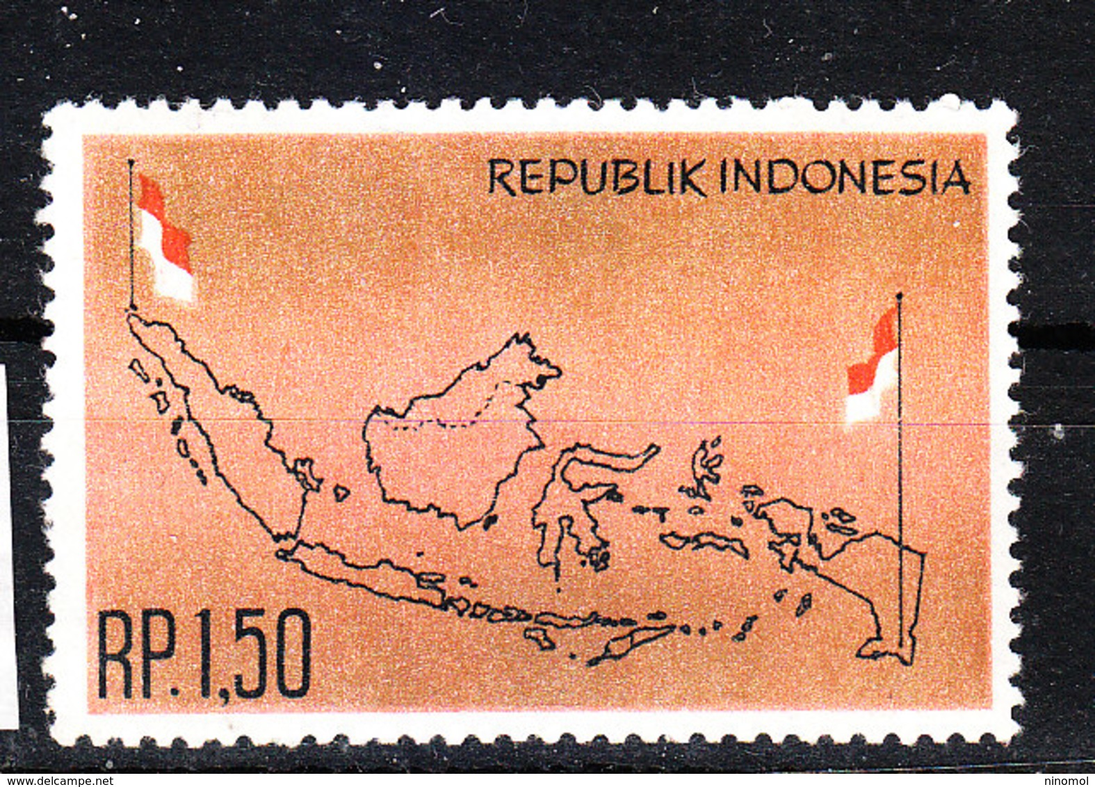 Indonesia - 1963. Carta Geografica Delle Isole Indonesiane. Map Of The Indonesian Islands. MNH - Geografia