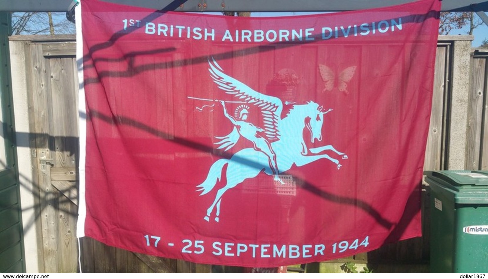 Airborne Vlag Met Tekst: 1st British Airborne Division 17-25 September 1944 100 X 150cm , New / Nouve.  ( Originaal) - Drapeaux