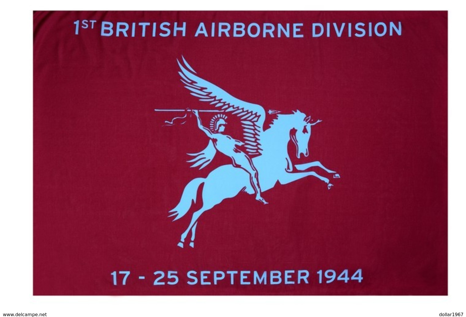 Airborne Vlag Met Tekst: 1st British Airborne Division 17-25 September 1944 100 X 150cm , New / Nouve.  ( Originaal) - Bandiere