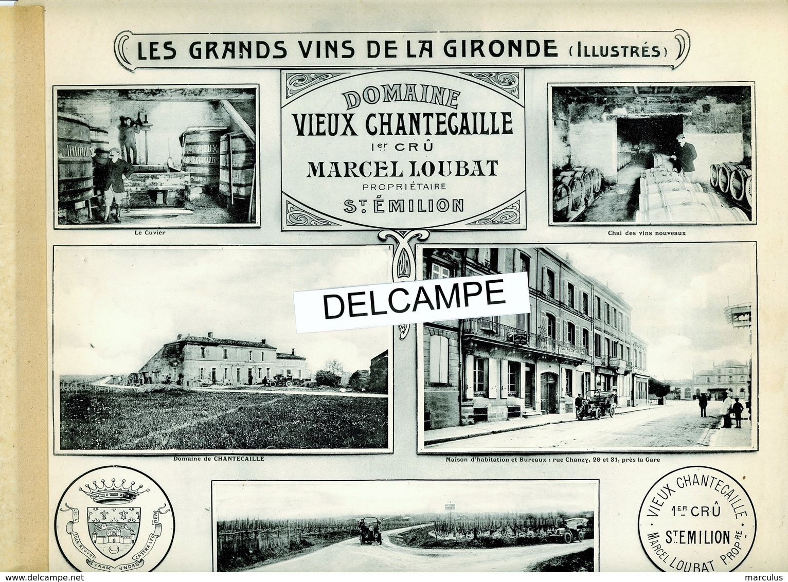 Rare Album : LES GRANDS VINS DE LA GIRONDE, ILLUSTRÉS. Édition Originale, 1909 - 1901-1940