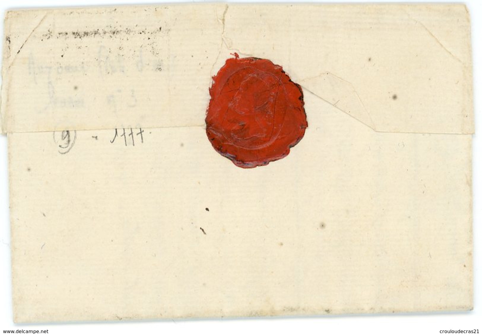 Lettre Avec Correspondance D'AUXONNE (20) Du 17 Septembre 1777 Pour MATIGNON (21) - 1701-1800: Précurseurs XVIII