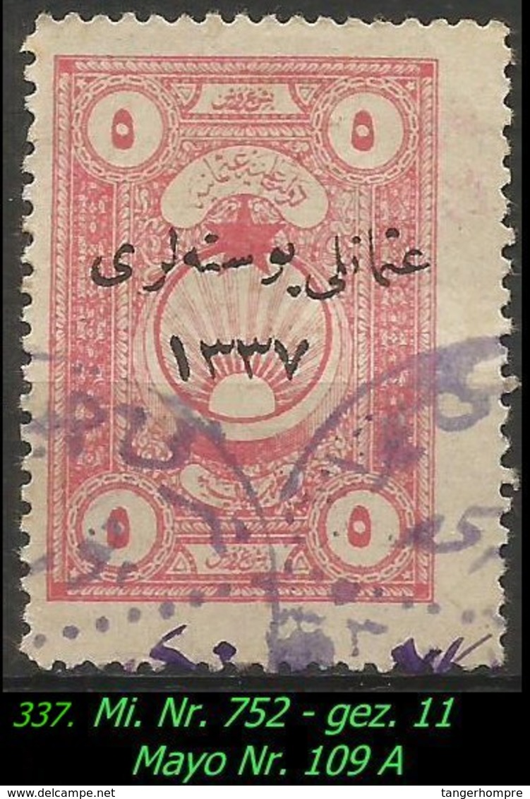 EARLY OTTOMAN SPECIALIZED FOR SPECIALIST, SEE...Mi. Nr. 752 - Mayo 109 A - Gez. 11 - 1920-21 Anatolie