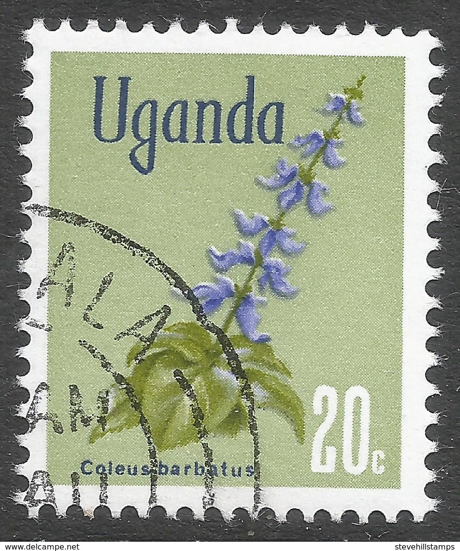 Uganda. 1969 Flowers. 20c Used. SG 134 - Uganda (1962-...)