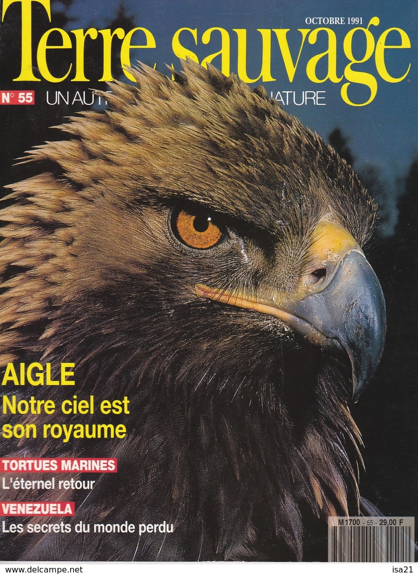 TERRE SAUVAGE N° 55 AIGLE, Tortues Marines, Venezuela, Marmotte, La Girafe, Australie, Nouvelle Guinée - Animals