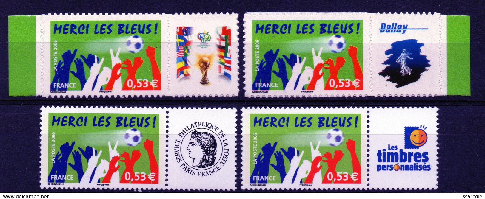 Timbres Personnalisés  Foot "merci Les Bleus!" Papier Gommé Et Autoadhésif   Neuf** - Autres & Non Classés