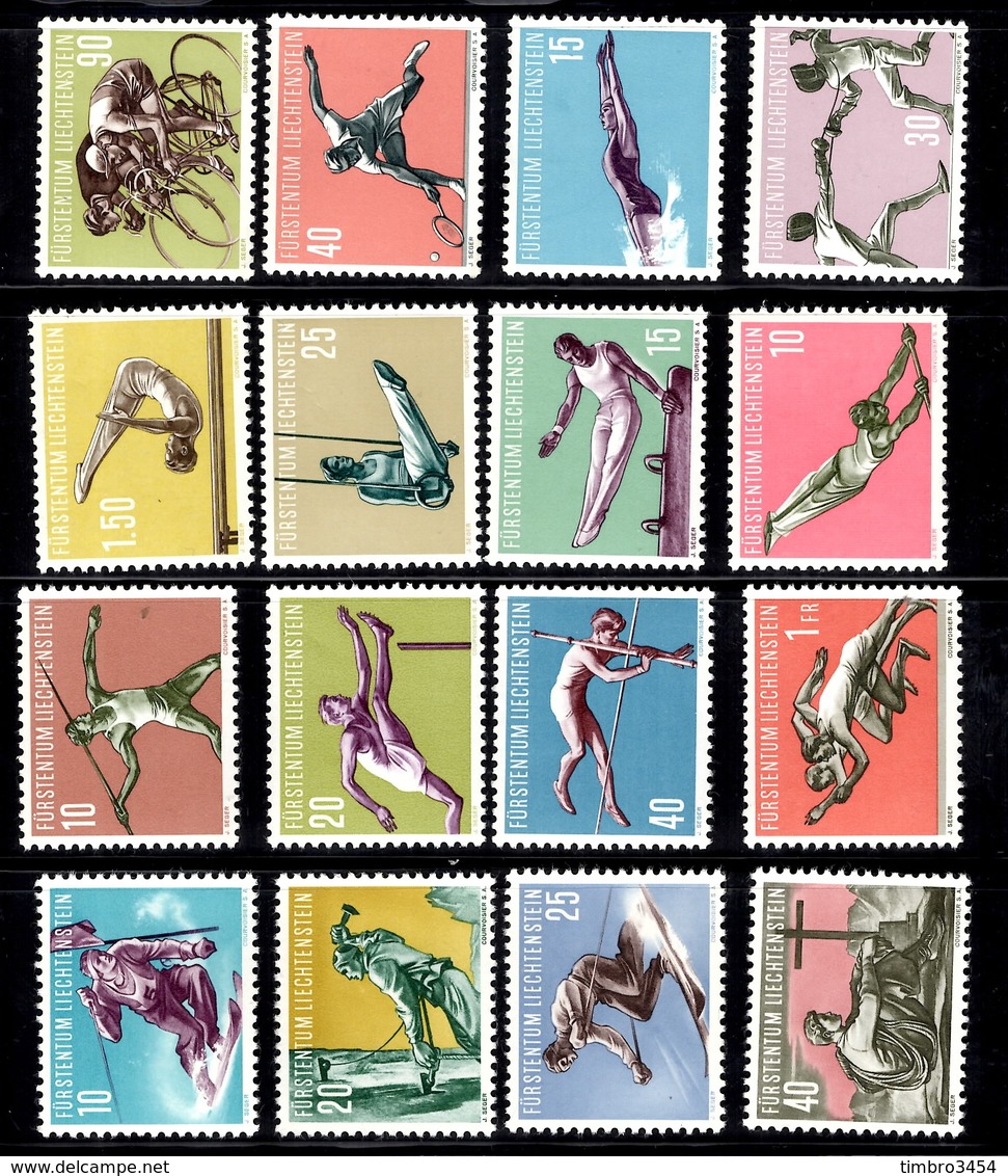 Liechtenstein YT N° 296/299, N° 304/307, N° 315/318 Et N° 327/330 Neufs ** MNH. TB. A Saisir! - Unused Stamps