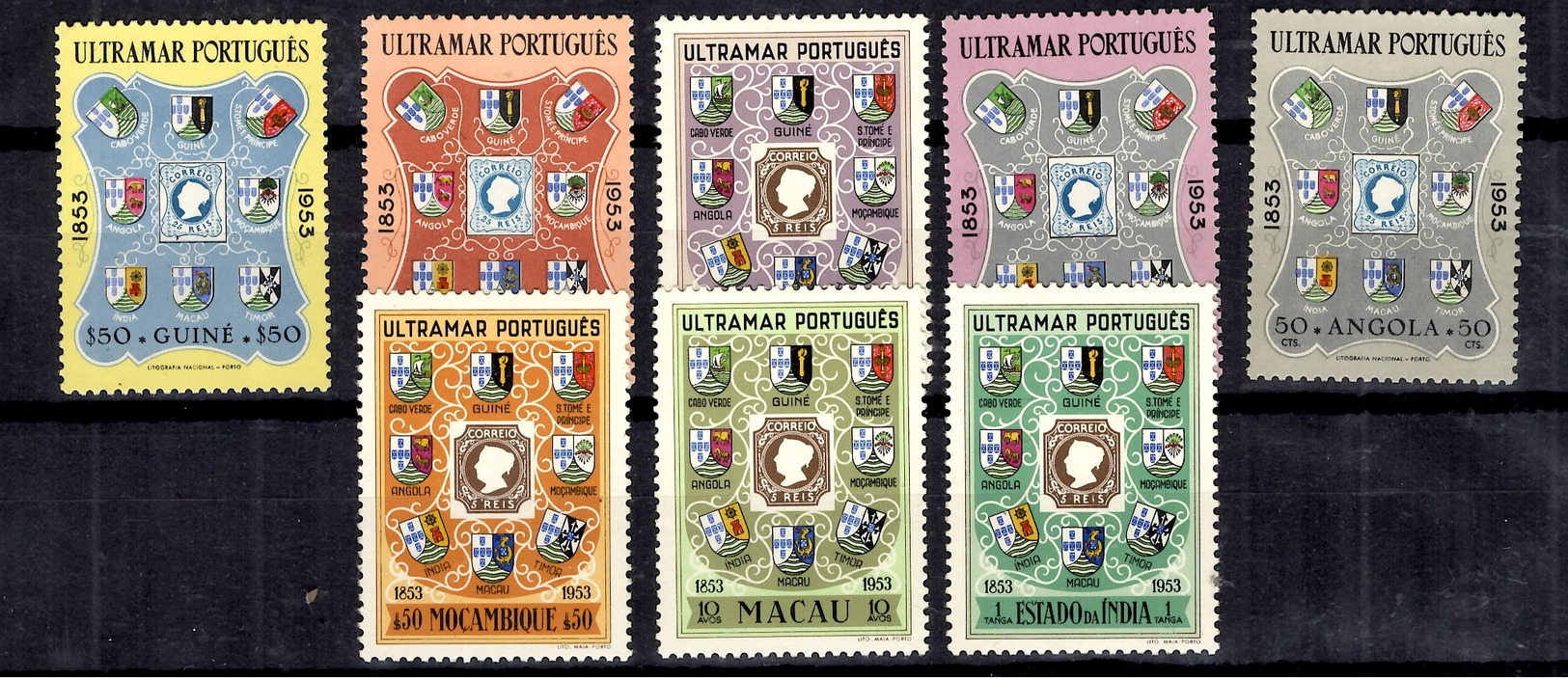 Colonies Portugaises Grande Série Coloniale Centenaire Du Timbre 1953 Neufs ** MNH. TB. A Saisir! - Other & Unclassified