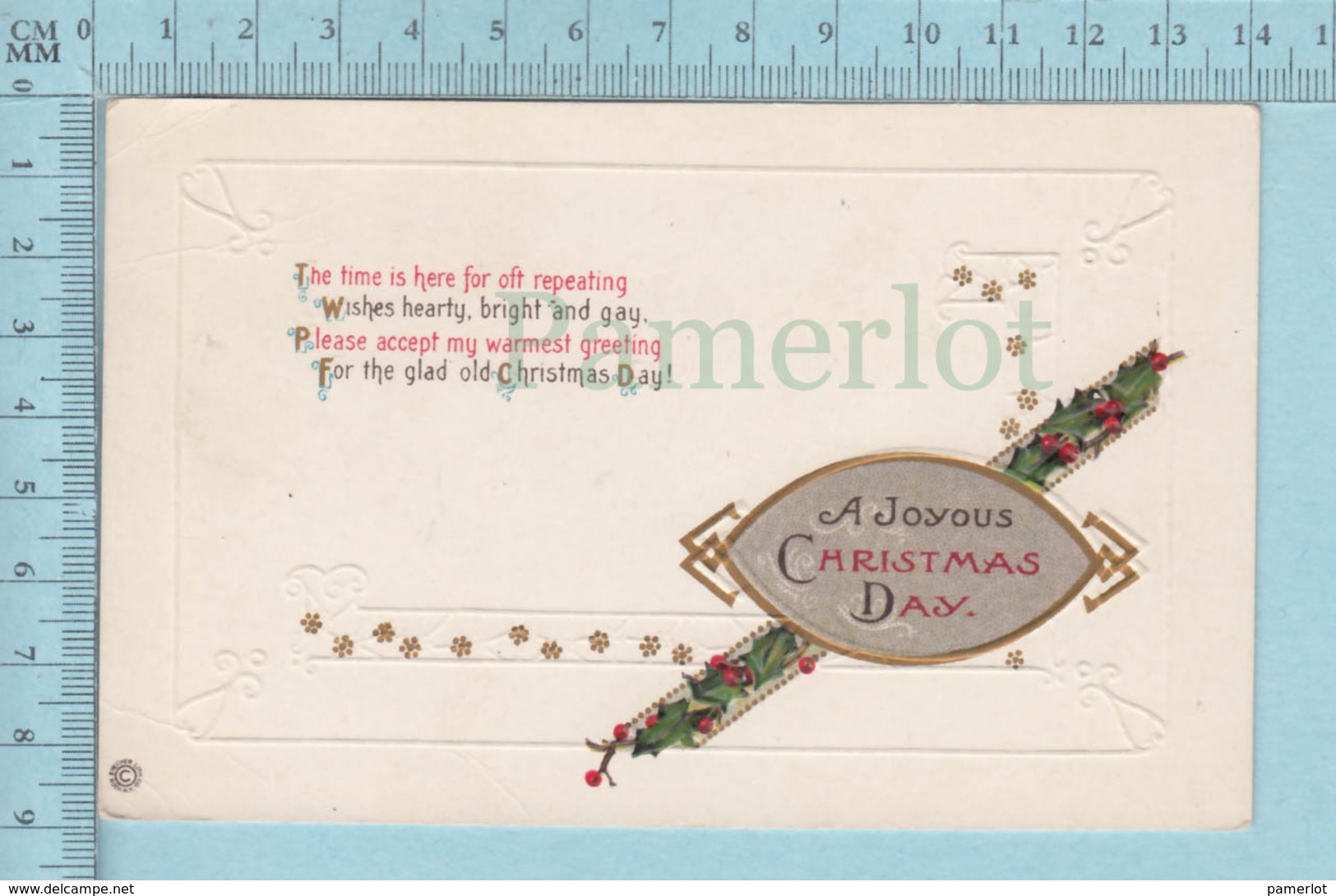 Carte Postale CPA -Christmas, - Used Voyagé En1916 + USA Stamp, Send To Appleton Maine - Altri & Non Classificati