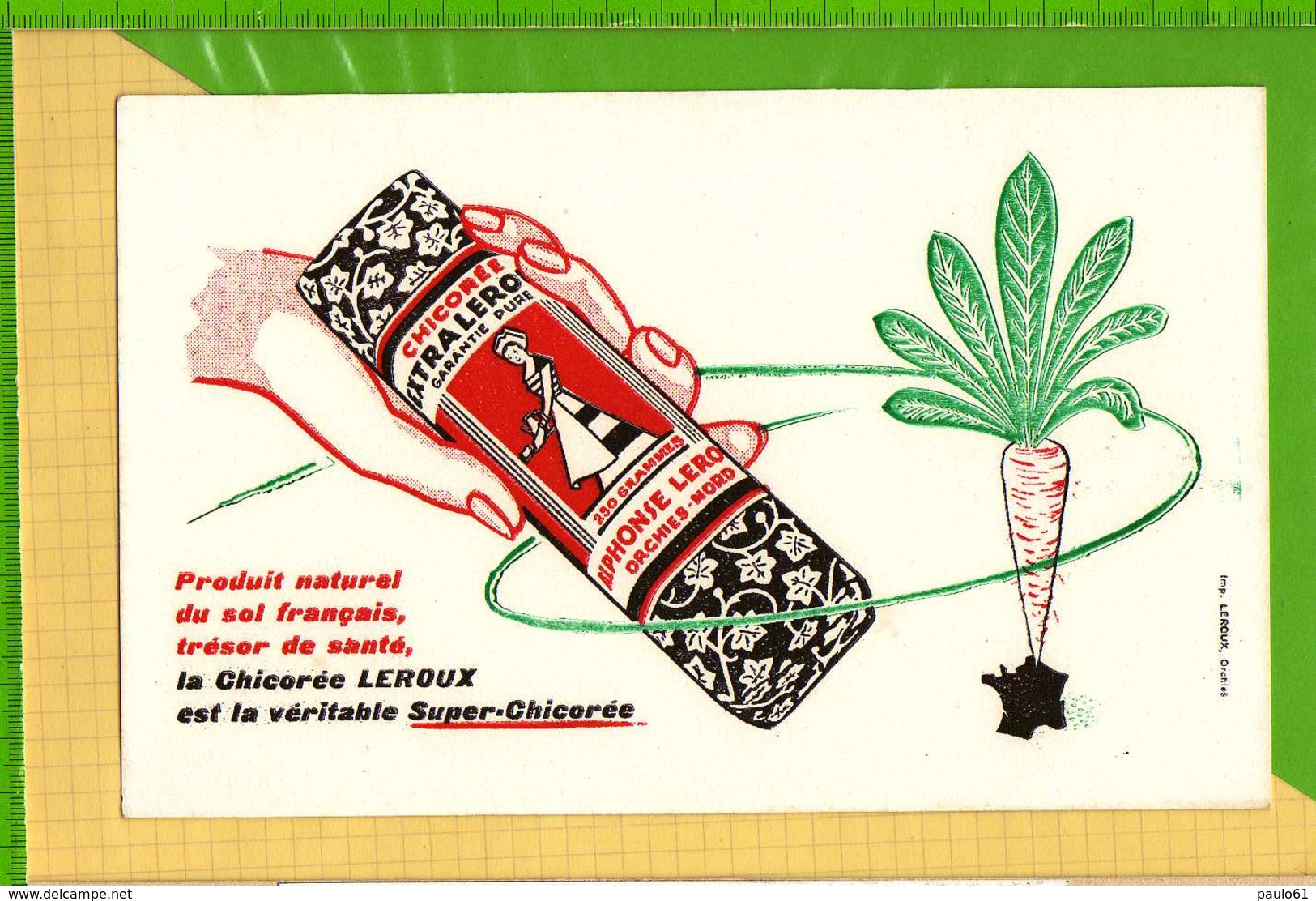 Buvard & Blotting Paper : Chicorée LEROUX - Café & Thé