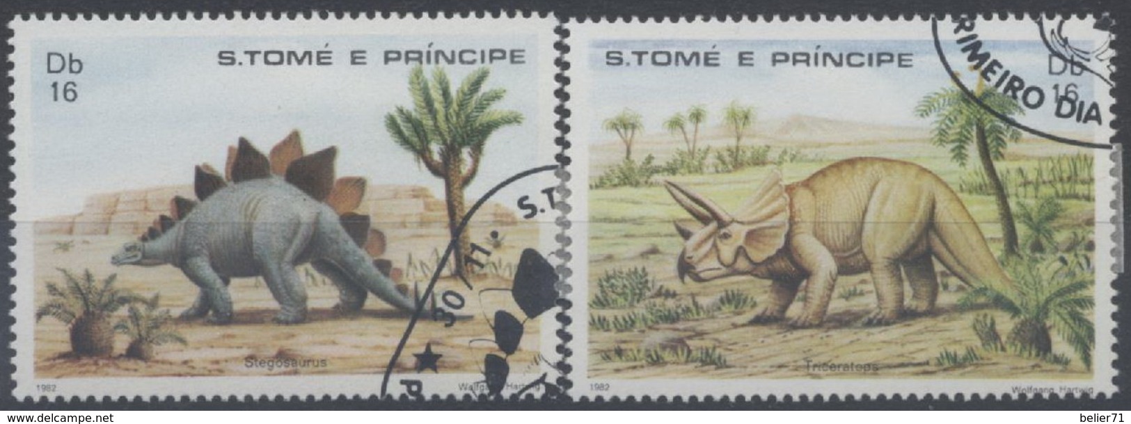 Saint Tome Et Prince : N° 696 Et 697 Oblitéré Année 1982 - Sao Tome Et Principe