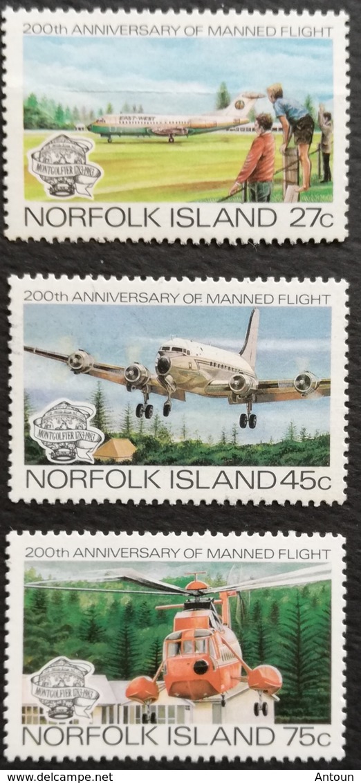 Norfolk Island Manned Flight Bicentenary LOT - Norfolk Island