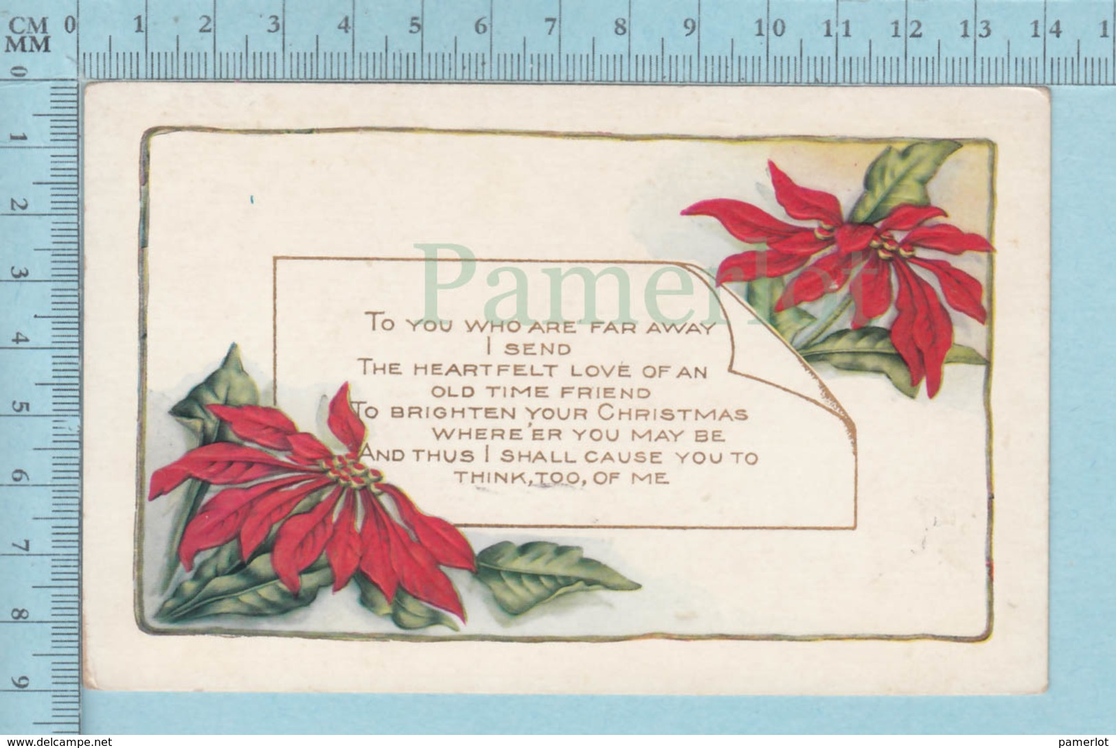 Carte Postale CPA -Christmas, - Used Voyagé En 19?? + USA Stamp, Send To Brattleboro V.T. - Autres & Non Classés