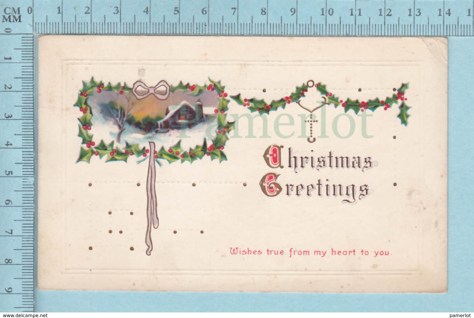 Carte Postale CPA -Christmas, - Used Voyagé En 1922 + USA Stamp, Send To Newbury Vermont - Autres & Non Classés